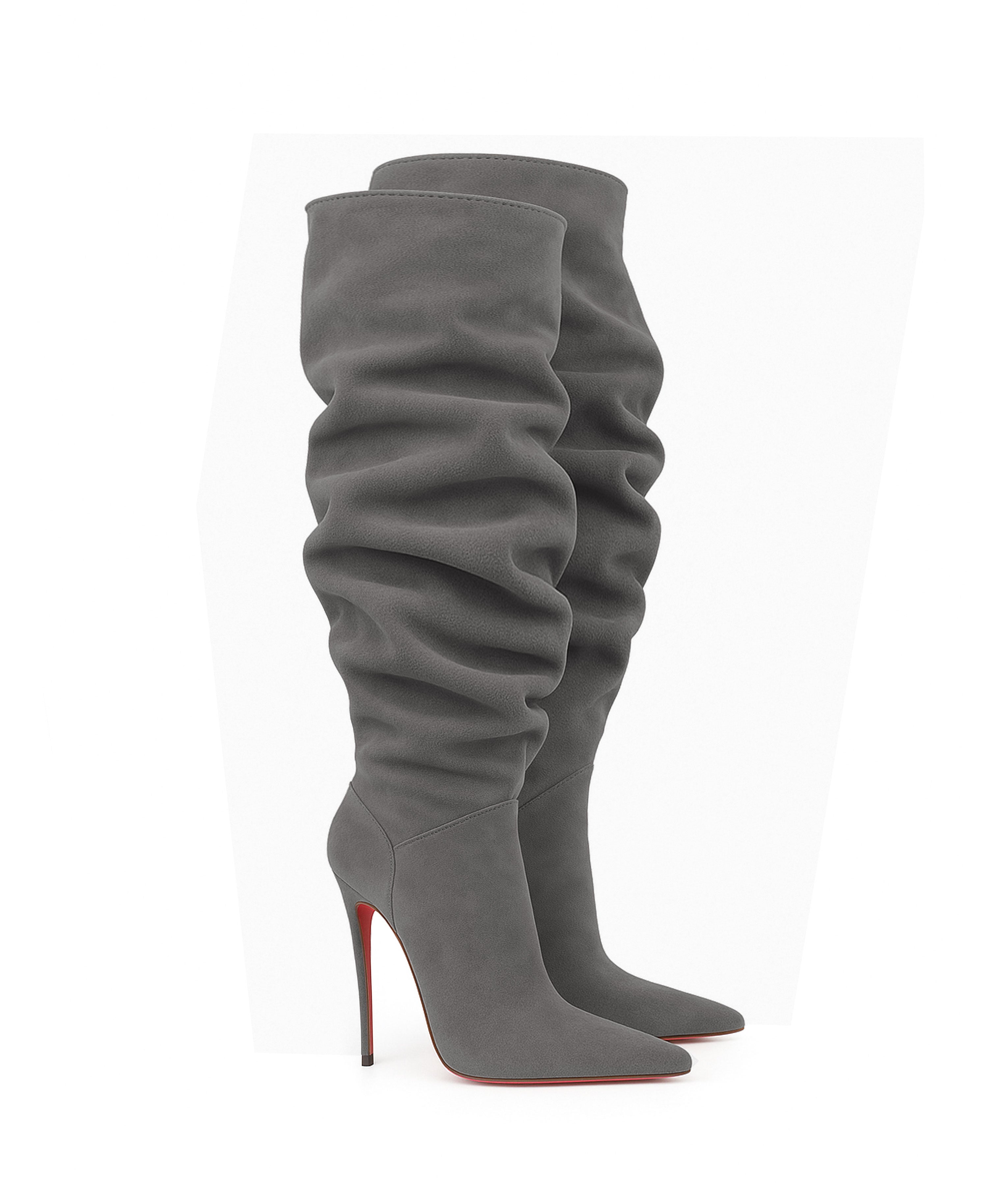 Draccon 120 Gray Suede