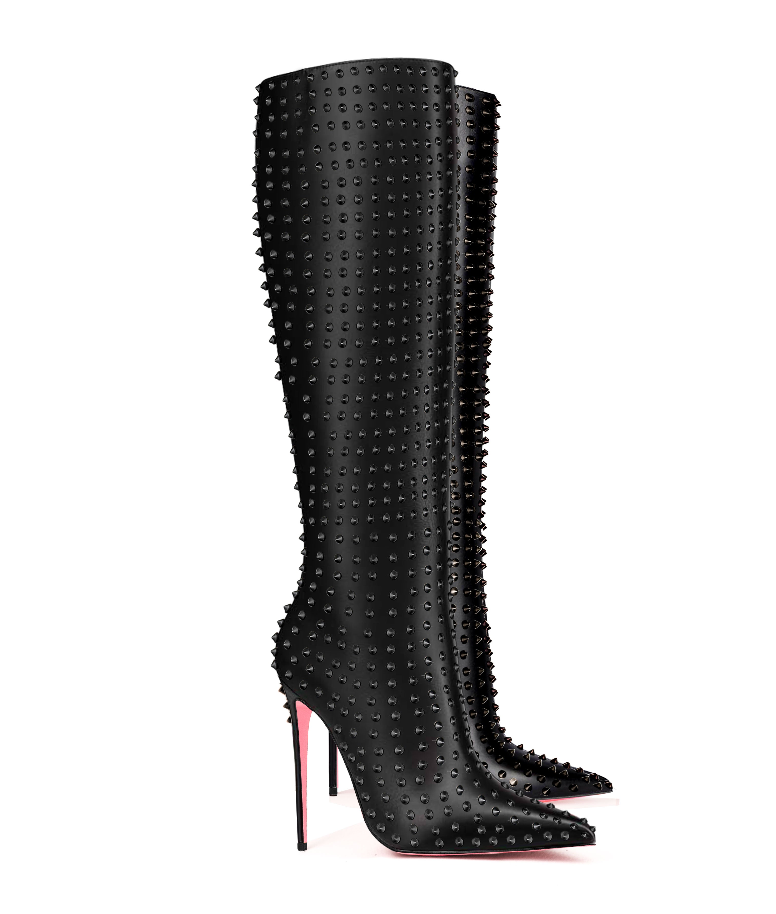 Ankïttaa Black 120 · NAPA - Luxury Heel Knee High Boots - Woman - Charlotte Luxury  · Luxury High Heel Pointy Boots · Ada de Angela  · Custom made · Made to measure · Luxury OTK Thigh High Heel Boots · Boots