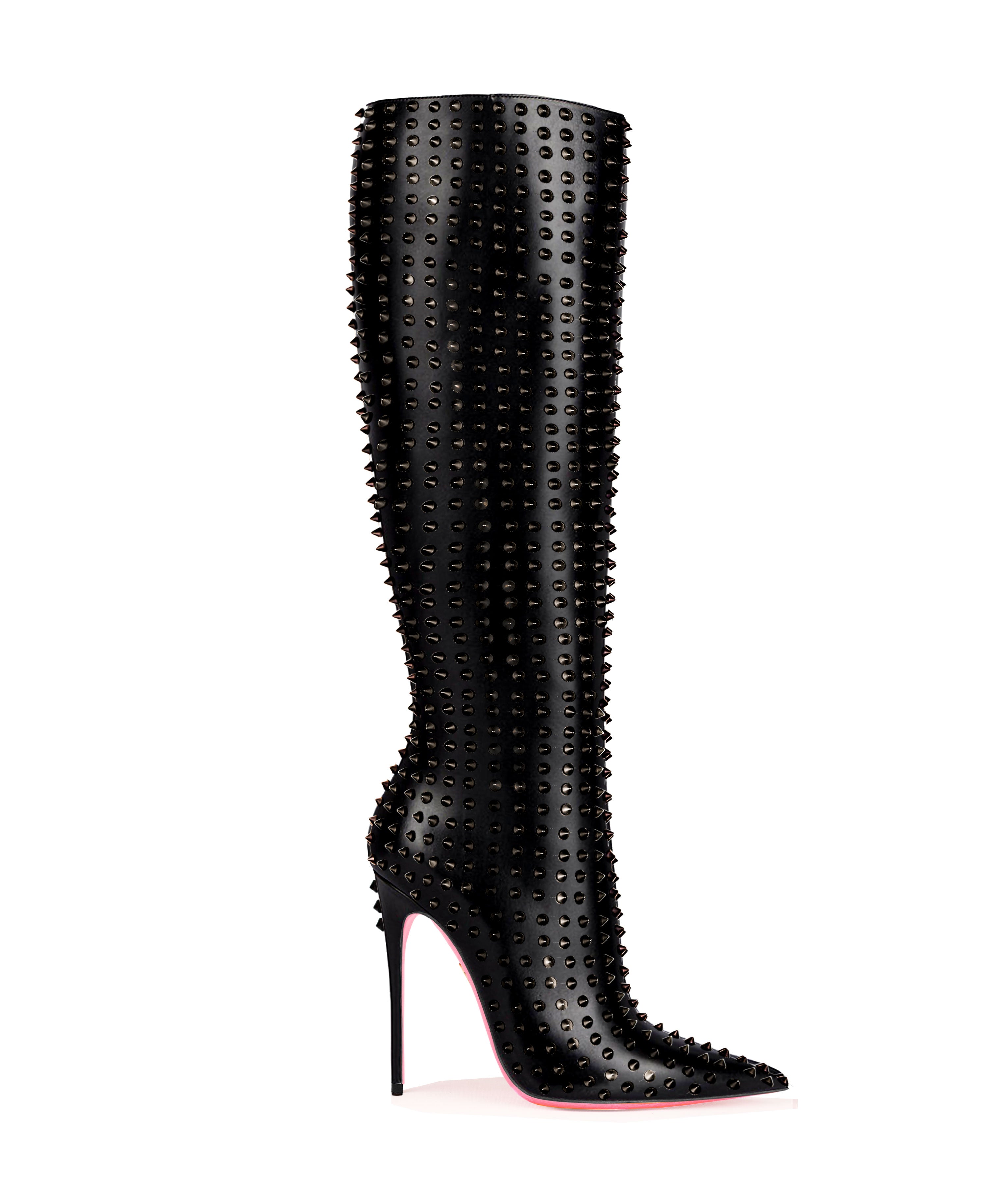 Ankïttaa Black 120 · NAPA - Luxury Heel Knee High Boots - Woman - Charlotte Luxury  · Luxury High Heel Pointy Boots · Ada de Angela  · Custom made · Made to measure · Luxury OTK Thigh High Heel Boots · Boots