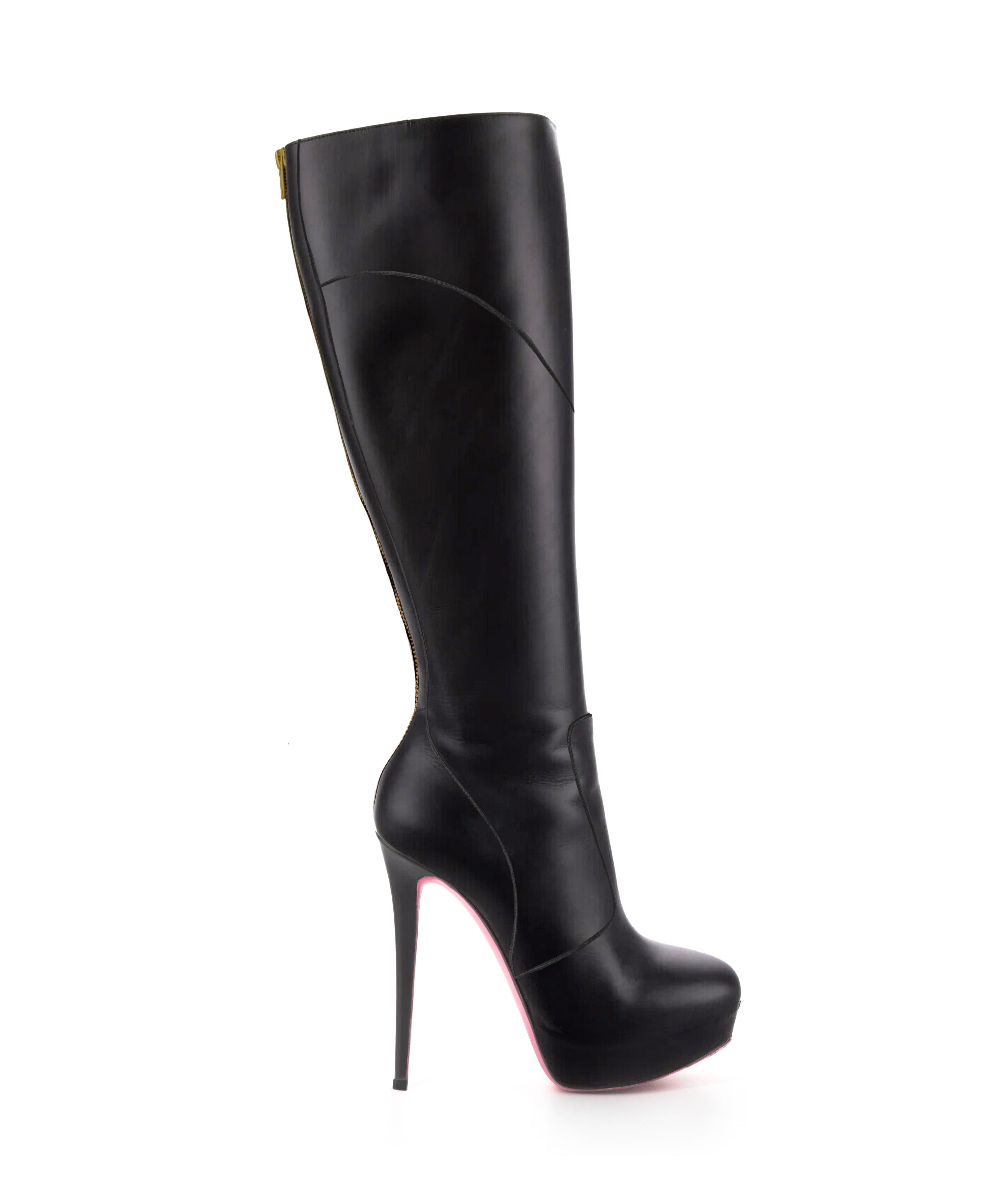 Darika 150 Black · Charlotte Luxury Boots · Luxury High Heel Knee High Boots · Yarose Shulzhenko · Custom Made · Made to measure · Luxury High Heel Tall Boots · Boots