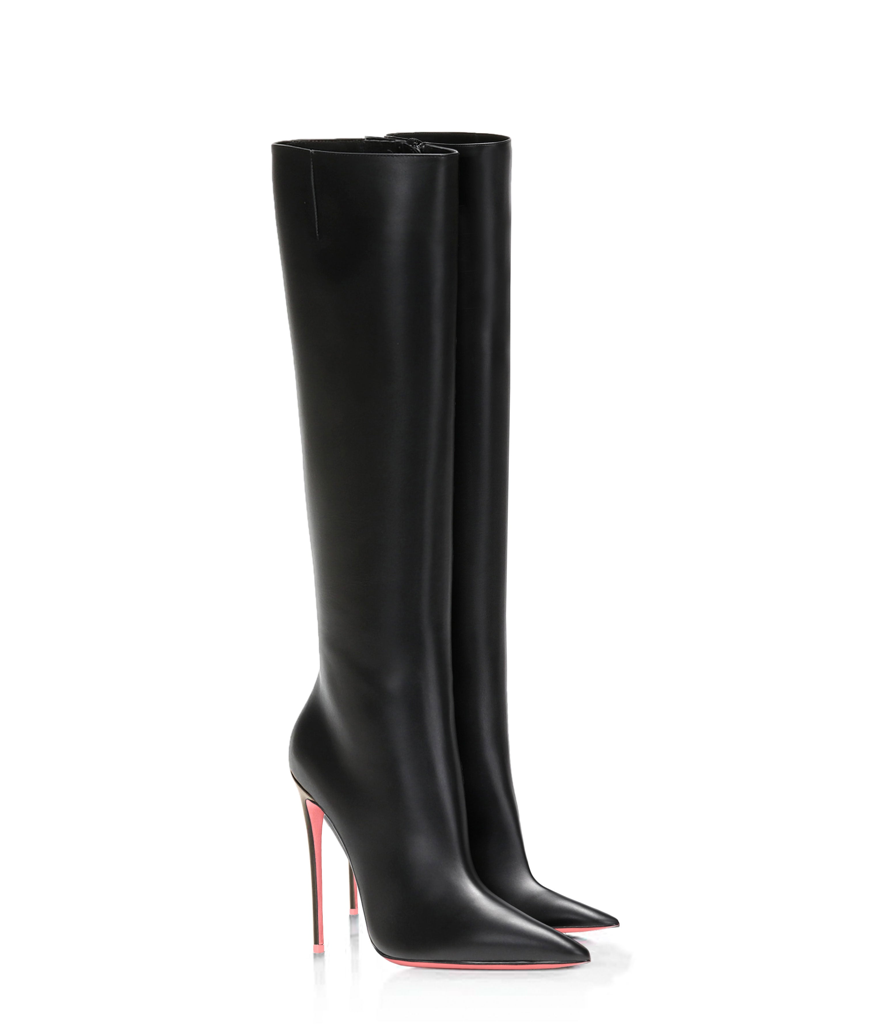 DENEB 120 BLACK - NAPPA · Knee High - Boots - Women - Charlotte Luxury - Luxury High Heels - Made to Order Boots - Custom Made Boots - Women High Heels Boots - Stiletto Leather High Heels Boots - Tall Boots - Extreme Boots - Fetish Boots