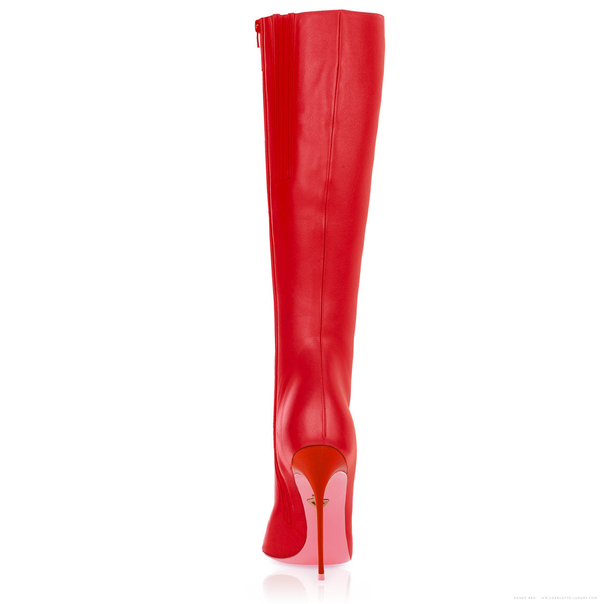 Deneb Red · Charlotte Luxury High Heels Boots · Ada de Angela Shoes · High Heels Boots · Luxury Boots · Knee High Boots · Stiletto · Leather Boots