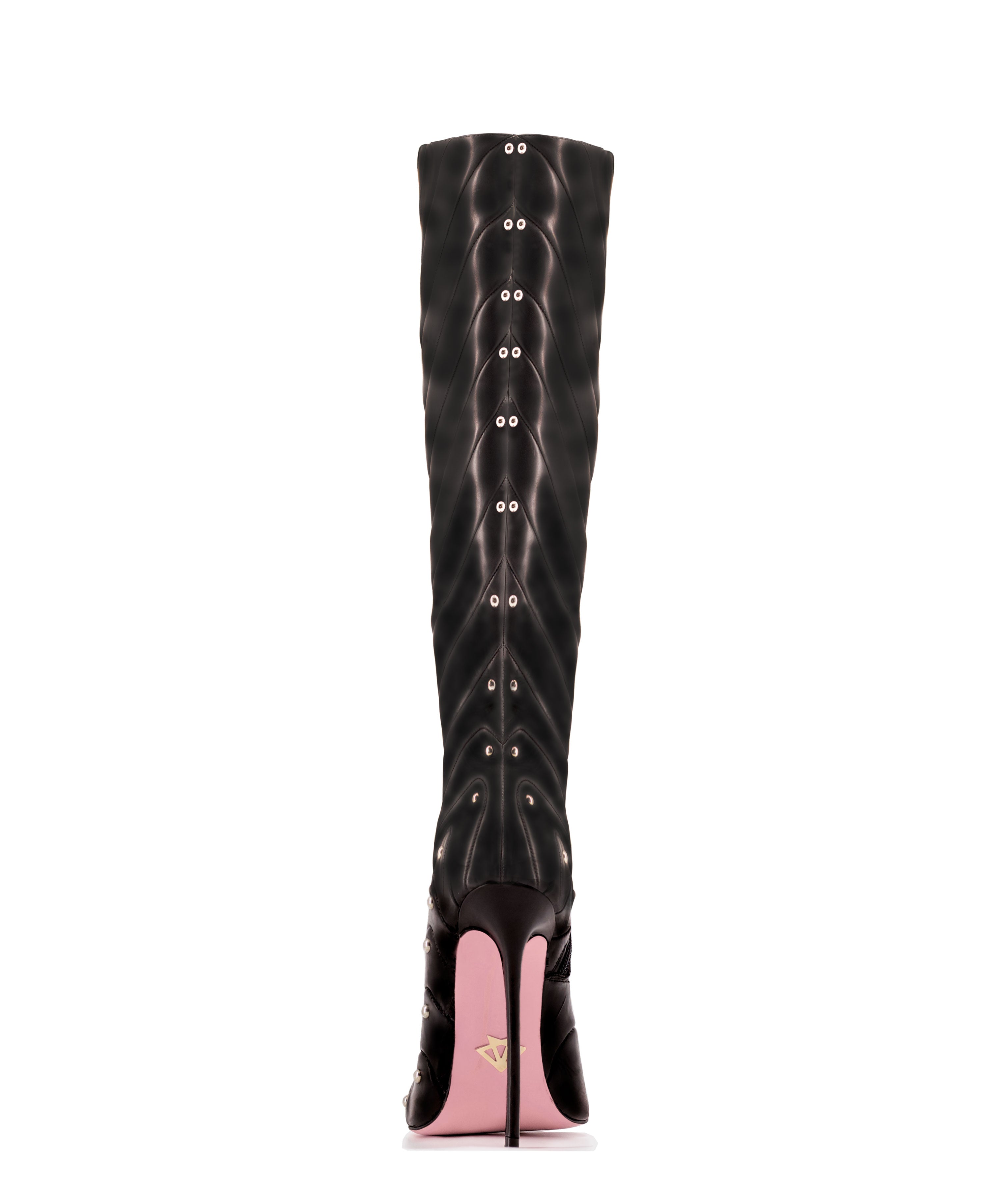 Doolas 125 Black · Charlotte Luxury Boots · Luxury High Heel Pointy Boots · Di Marni - Vicenzo Rossi · Custom made · Made to measure · Luxury Pointy High Heel Boots · Stiletto Boots