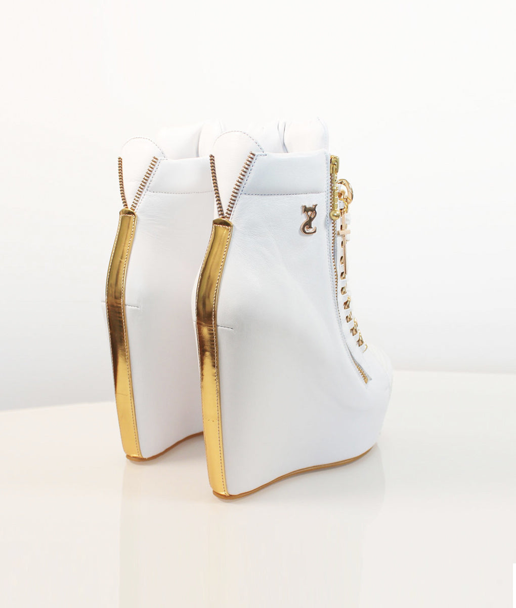 Cocura White Python · Charlotte Luxury Boots · Luxury High Heel Boots · Yarose Shulzhenko · Custom Made · Made to measure · Luxury High Heel Ankle Boots  · Boots