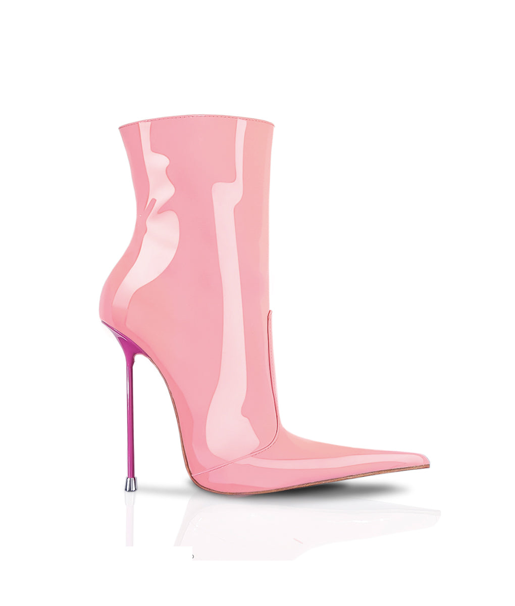 Corçai Pink · Charlotte Luxury Boots · Luxury High Heel Pointy Boots · Di Marni · Custom made · Made to measure · Luxury Pointy High Heel Boots · Stiletto Boots