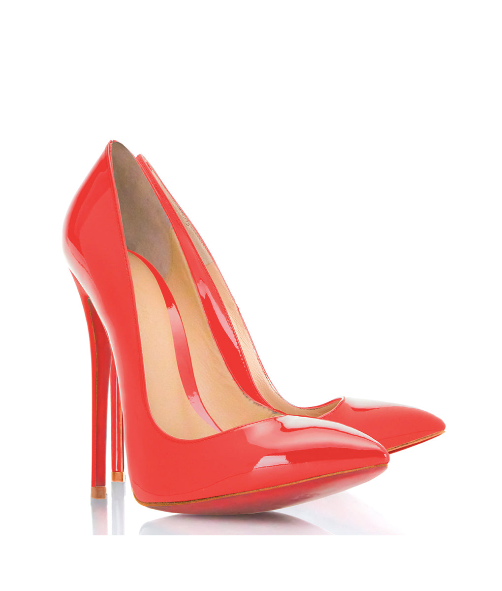 Dakhuva Red Patent  · Charlotte Luxury Shoes · Luxury High Heel Pumps · Di Marni - Vicenzo Rossi · Custom made · Made to measure · Luxury Pumps High Heel Shoes · Stiletto Shoes