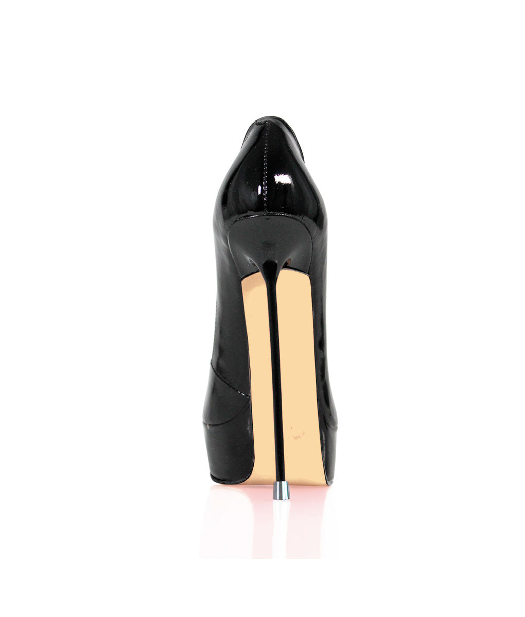 Oxia Black Patent · Charlotte Luxury Shoes - Luxury High Heel Platform Shoes - Di Marni - Vicenzo Rossi - Custom Made - Made to measure - Luxury Platform High Heel Shoes - Luxury Shoes