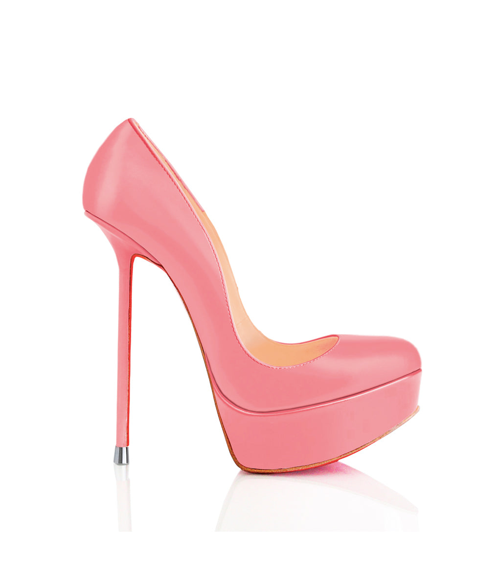 Oxia Pink · Charlotte Luxury Shoes · Luxury High Heel Platform Shoes · Di Marni - Vicenzo Rossi · Custom Made · Made to measure · Luxury Platform High Heel Shoes · Luxury Shoes