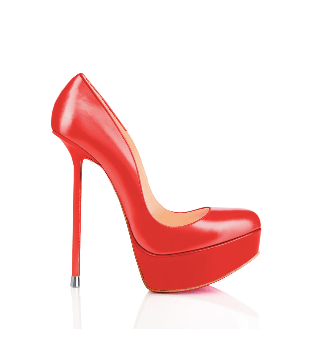 Oxia Red · Charlotte Luxury Shoes · Luxury High Heel Platform Shoes · Di Marni - Vicenzo Rossi · Custom Made · Made to measure · Luxury Platform High Heel Shoes · Luxury Shoes