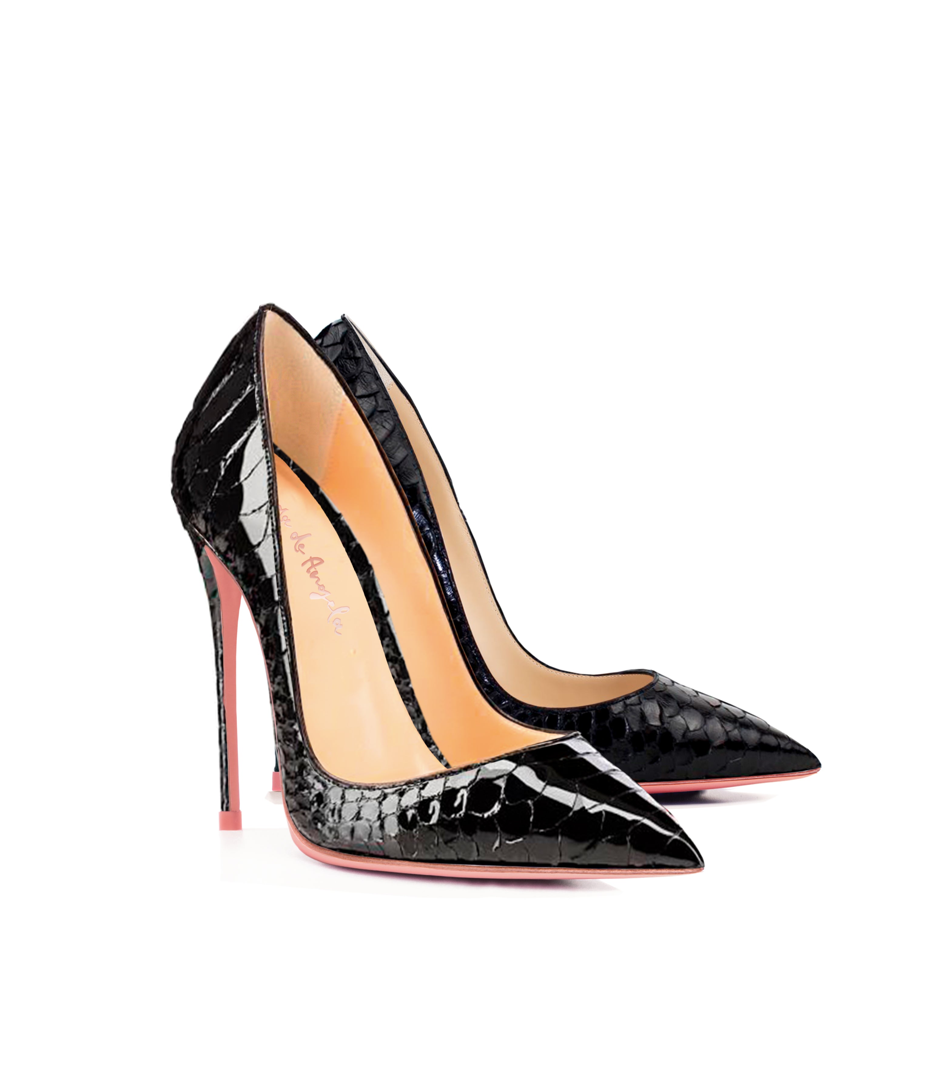 Adhara Black Python · Charlotte Luxury High Heels Shoes · Ada de Angela Shoes · High Heels Shoes · Luxury High Heels · Pumps · Stiletto · High Heels Stiletto