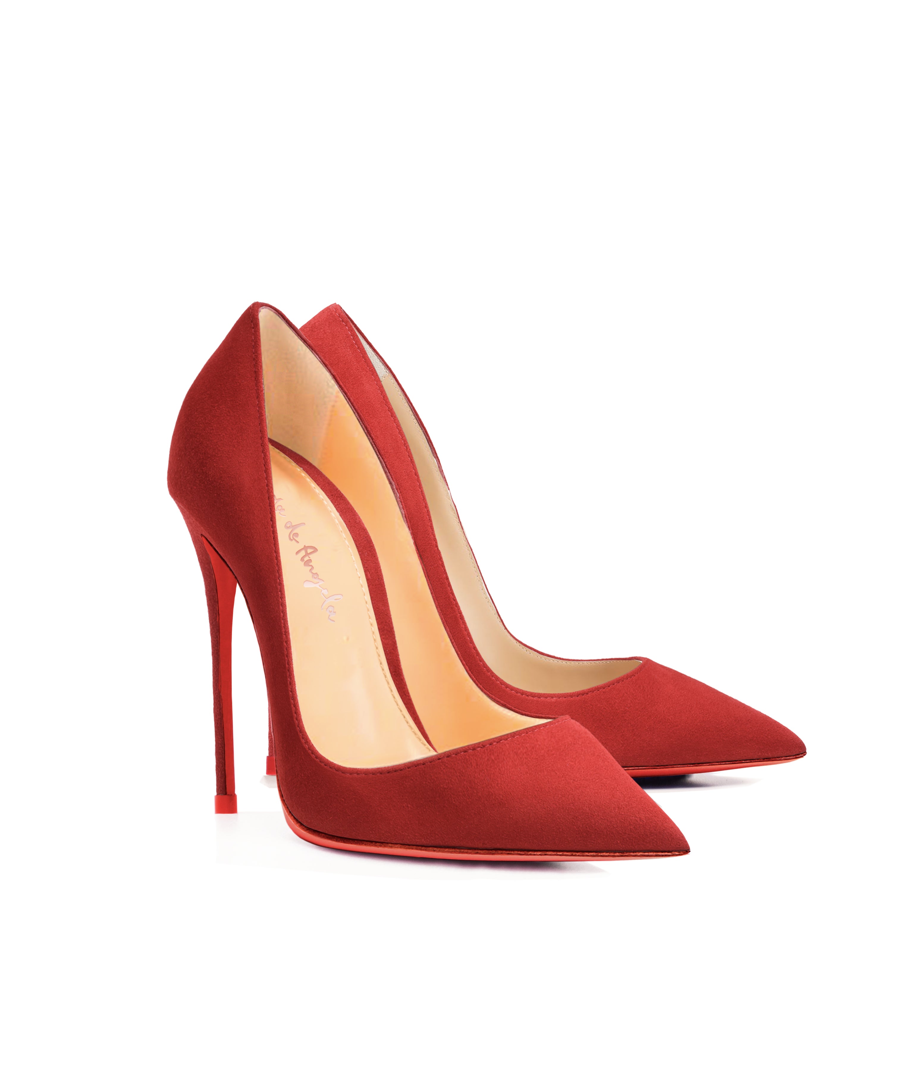 Adhara Red Suede  · Charlotte Luxury High Heels Shoes · Ada de Angela Shoes · High Heels Shoes · Luxury High Heels · Pumps · Stiletto · High Heels Stiletto