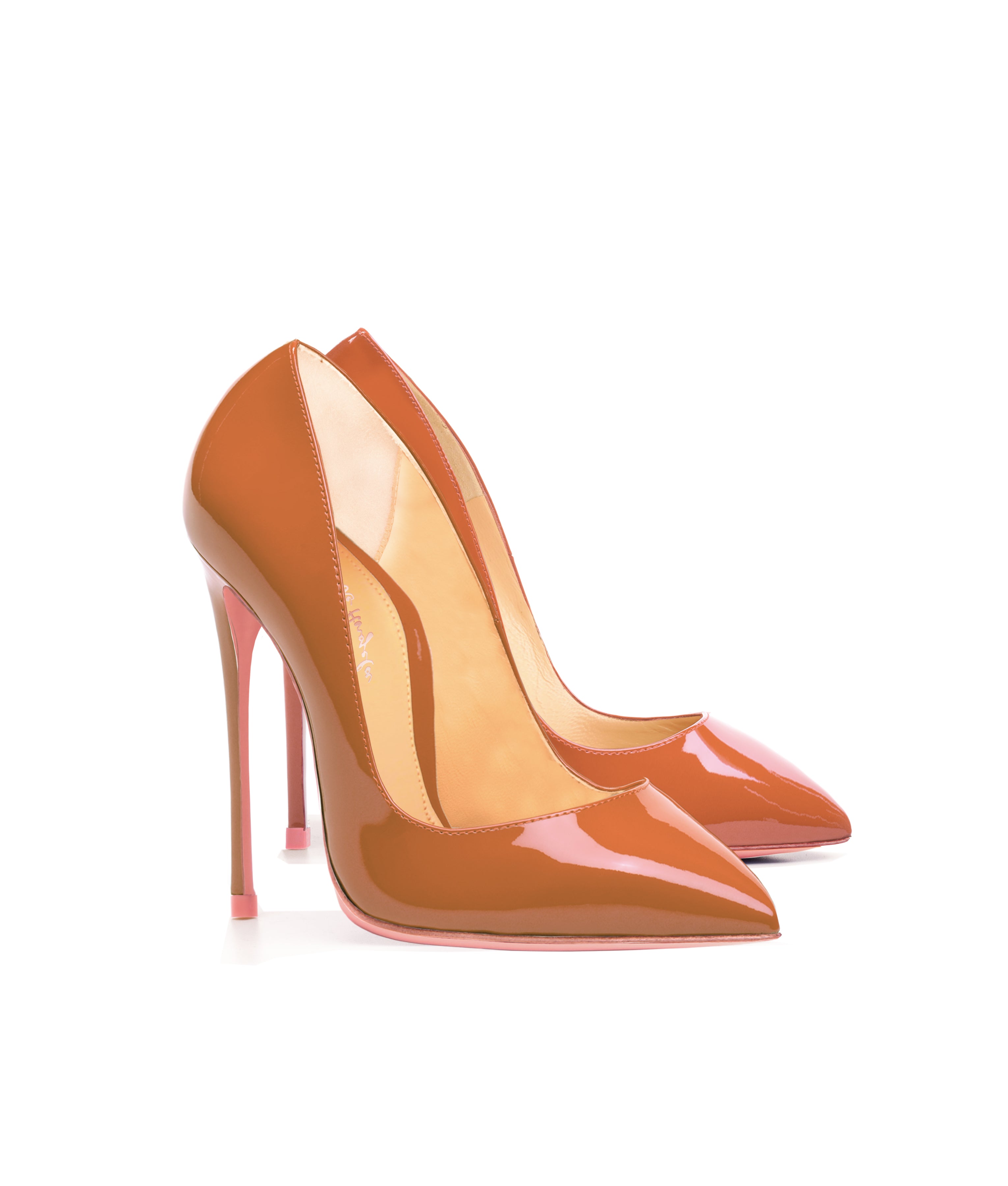 Alhena  Brown Patent · Charlotte Luxury High Heels Shoes · Ada de Angela Shoes · High Heels Shoes · Luxury High Heels · Patent Shoes · Stiletto · High Heels