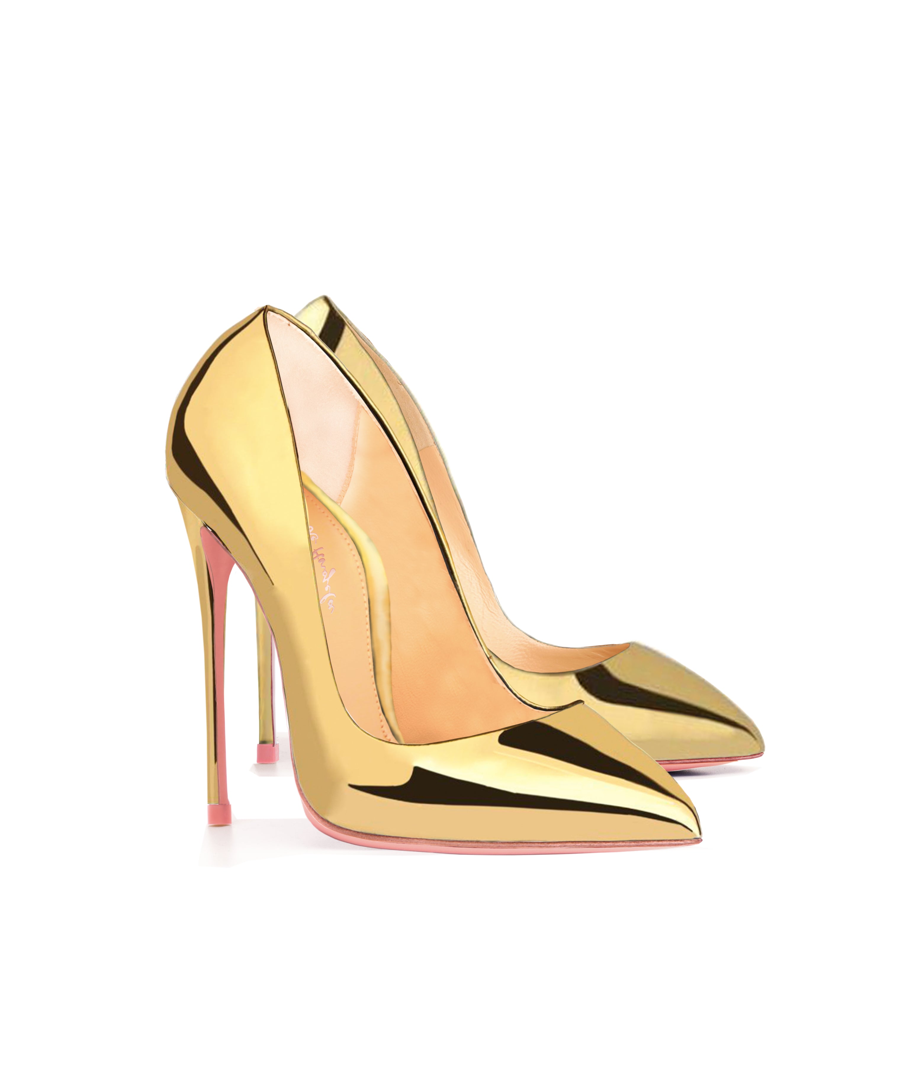 Alhena Gold Mirror · Charlotte Luxury High Heels Shoes · Ada de Angela Shoes · High Heels Shoes · Luxury High Heels · Patent Shoes · Stiletto · High Heels