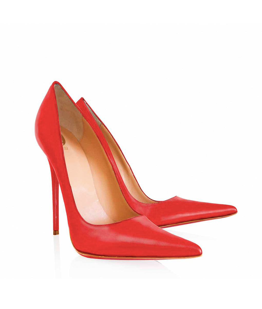 Brinna Red · Cq Couture · Charlotte Luxury High Heels Shoes · Luxury High heel Pointed Shoes · Fetish High heels Shoes · Luxury High Heels Shoes made in Italy