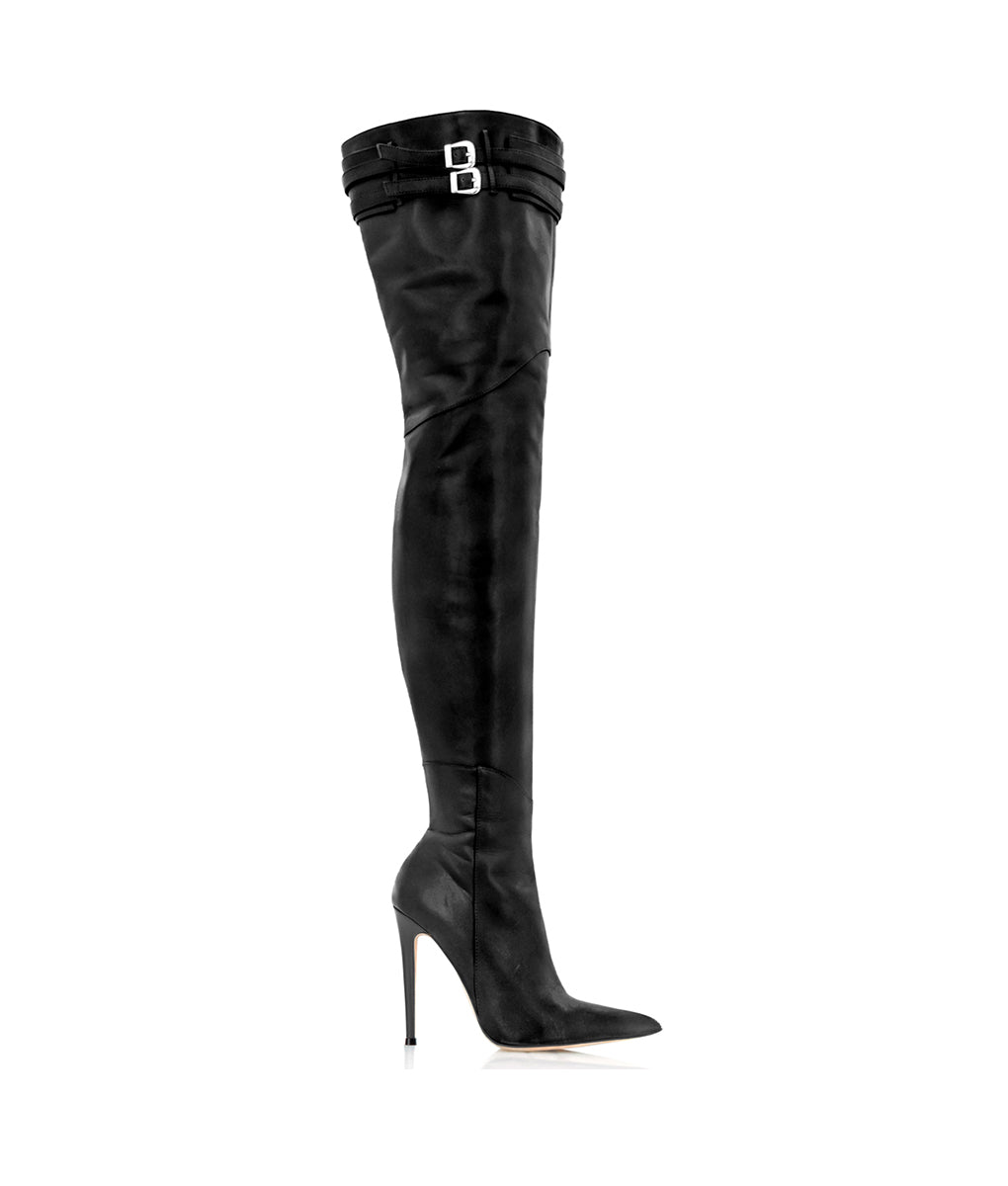 Dalina Black · Charlotte Luxury Boots · Luxury High Heel Over Knee Boots · Cq Couture · Custom Made · Made to measure · Luxury High Heel Thigh High Boots · Boots