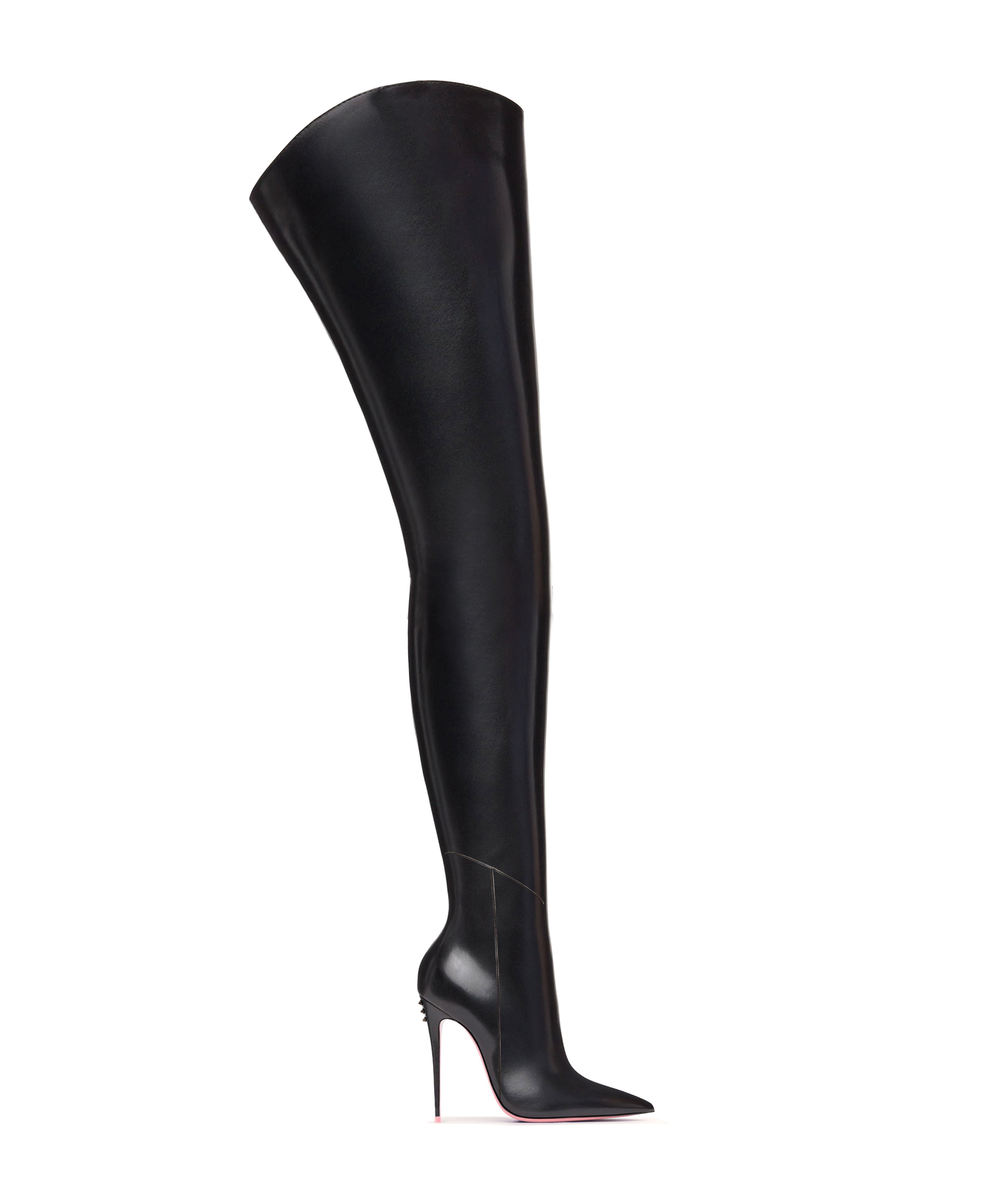 KANG 120 BLACK - NAPPA · Over Knee - Boots - Women - Charlotte Luxury - Luxury High Heels - Made to Order Boots - Custom Made Boots - Women High heels Boots - Stilleto Leather High Heels Boots - Thigh High Boots - Extreme Boots