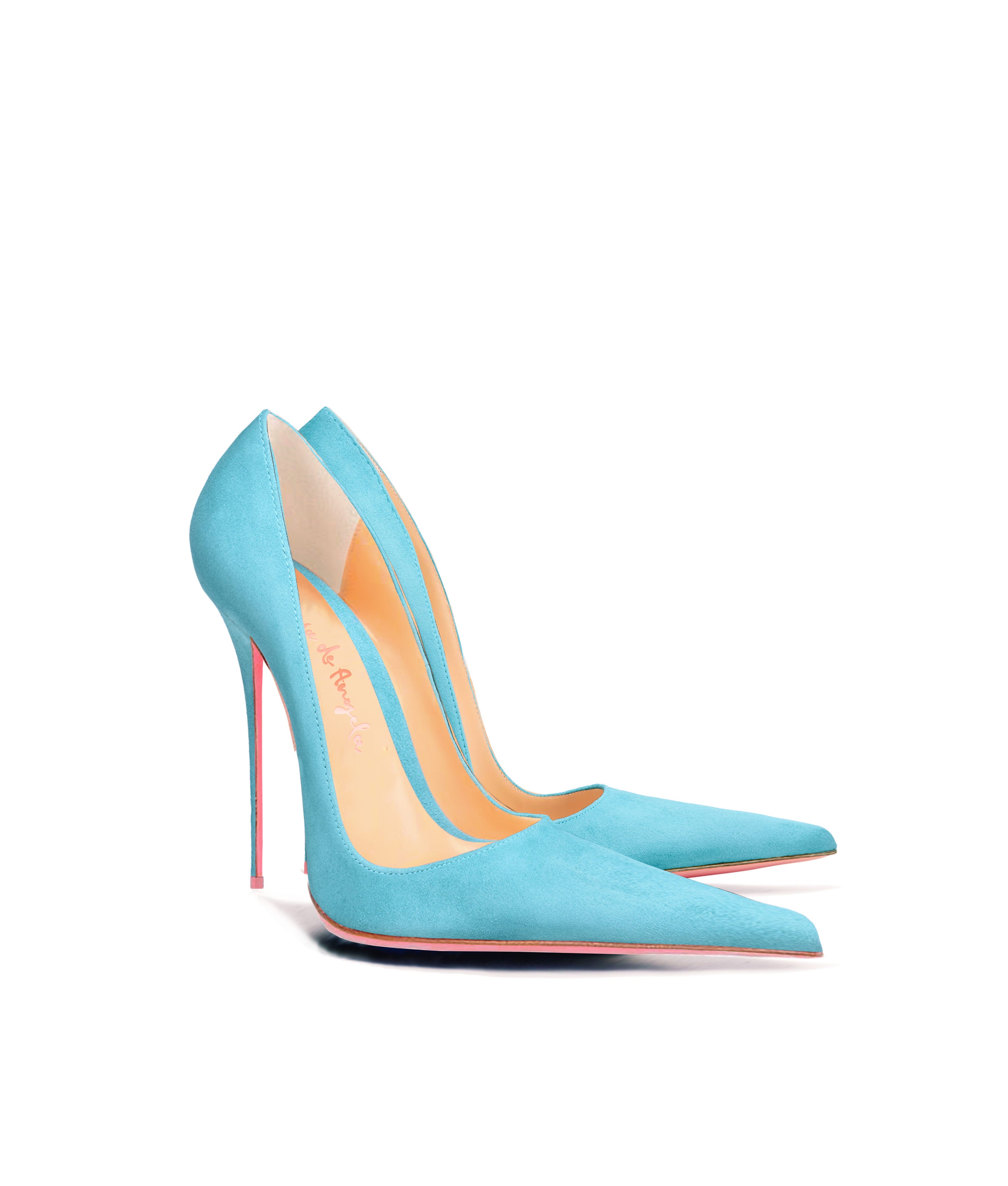 Kauss Pastel Blue Suede · Charlotte Luxury High Heels Shoes · Ada de Angela Shoes · High Heels Shoes · Luxury High Heels · Pumps · Stiletto · High Heels Stiletto