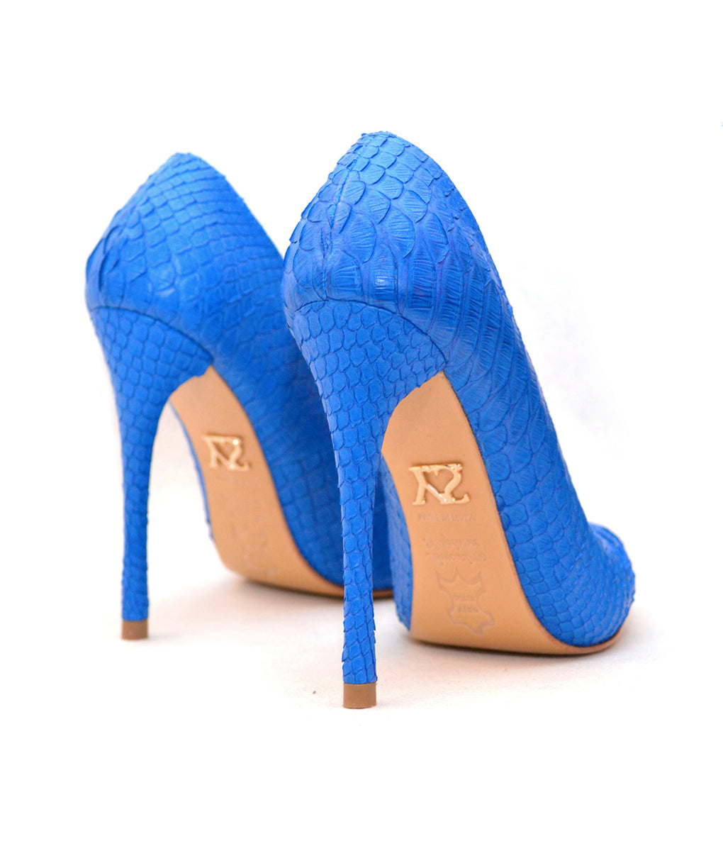 Noa Blue Python · Charlotte Luxury Shoes · Luxury High Heel Pumps Shoes · Yarose Shulzhenko · Custom Made · Made to measure · Luxury High Heel Shoes · Shoes