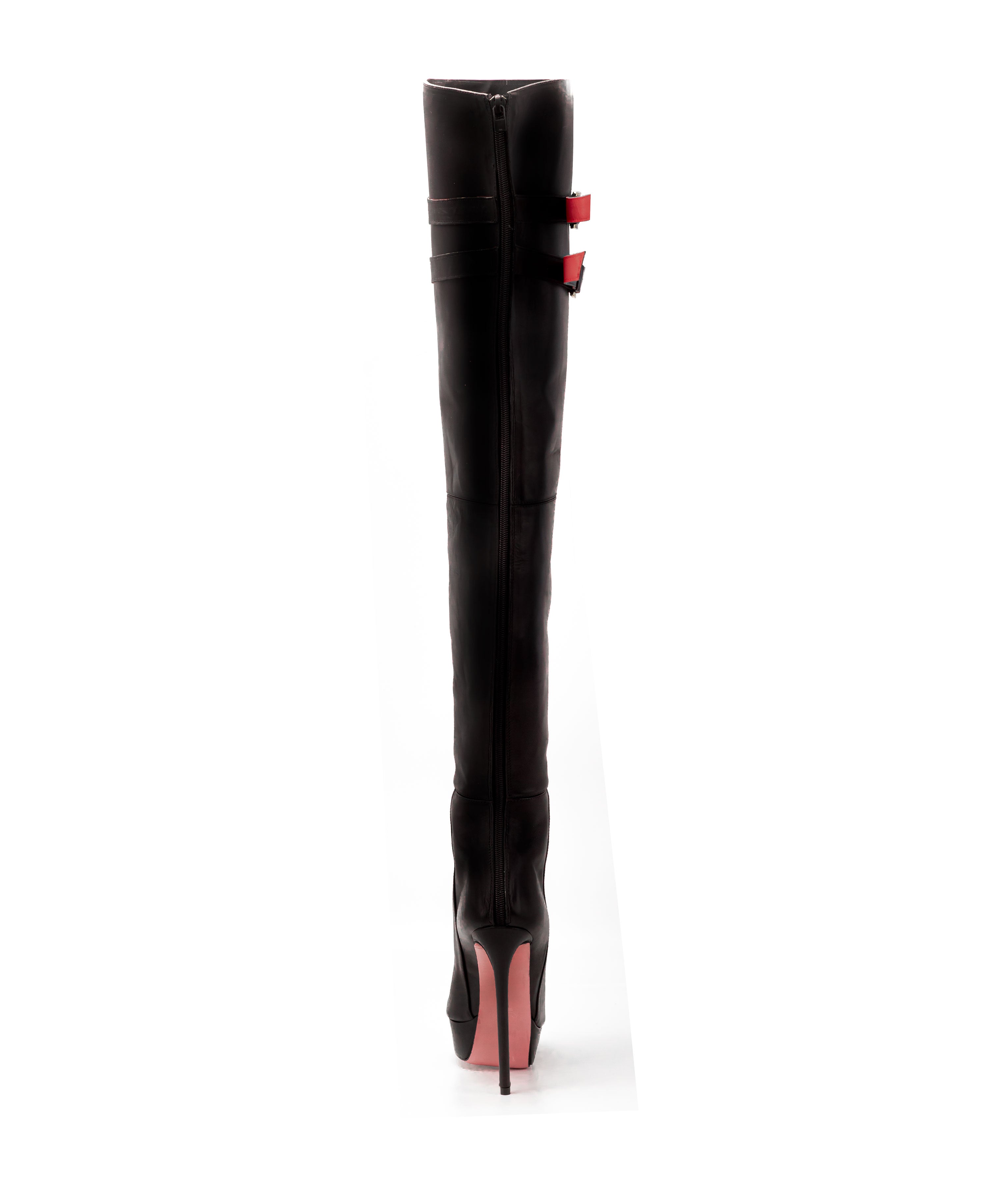 Pyska Black 135 Black Napa · Ada de Angela  · Charlotte Luxury High Heels Boots · Luxury High heel Fetish Boots ·  Platform Peep Toe Thigh high Boots · Luxury High Heels Boots made in Italy